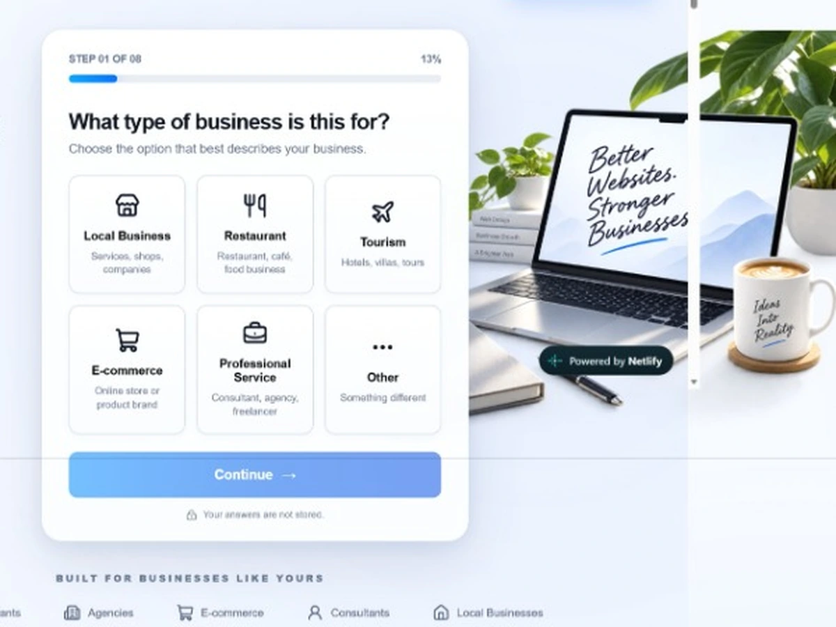 Website Cost Calculator existing product preview 1